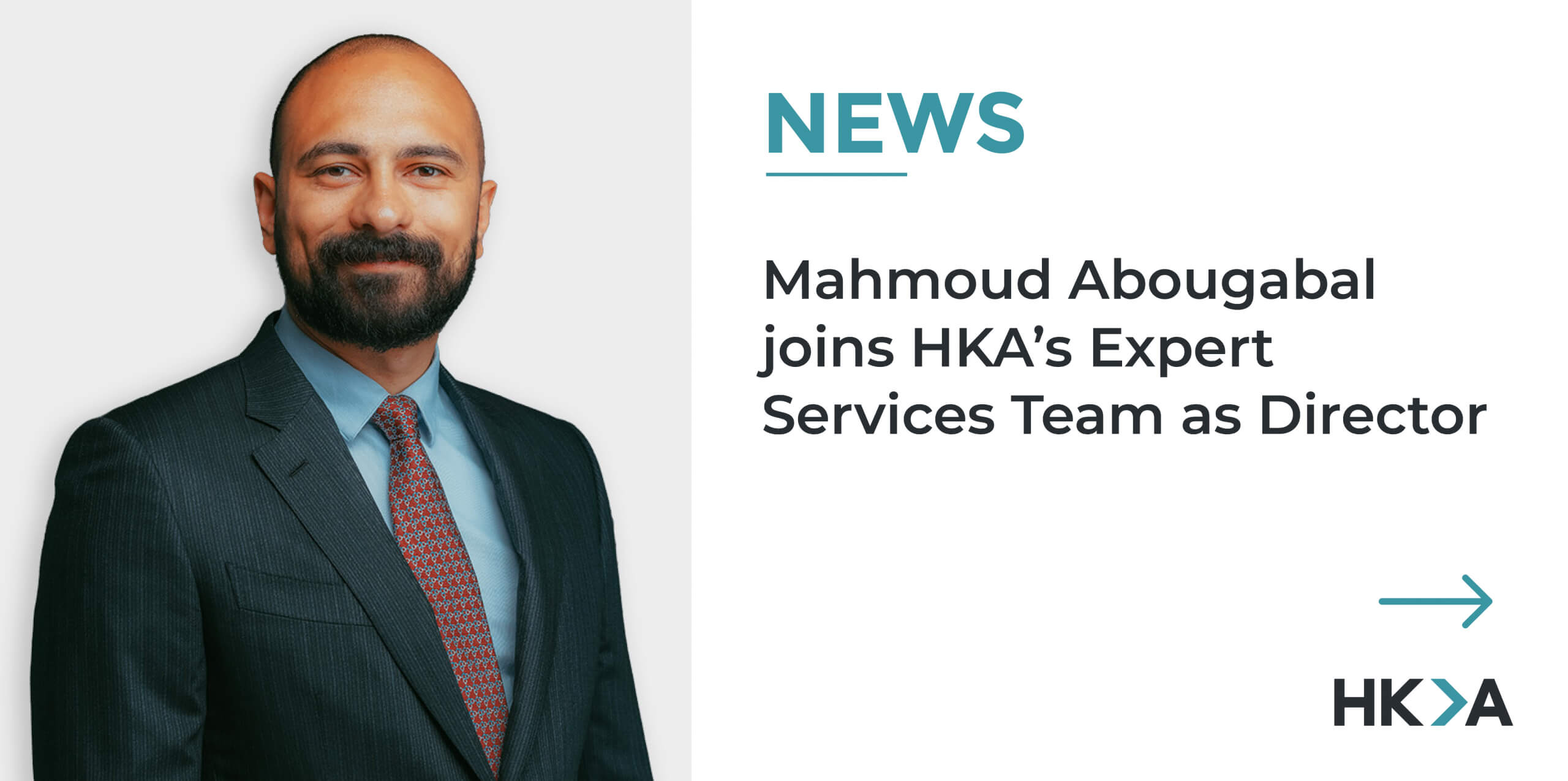 Mahmoud Abougabal joins HKA's Expert Services Team as Director