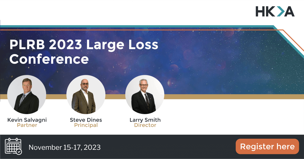 PLRB 2023 Large Loss Conference HKA