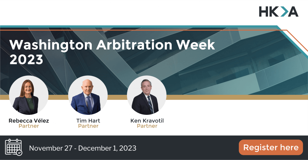 Washington Arbitration Week 2023 HKA